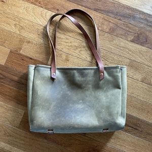 Goertzen leather tote